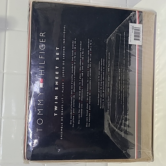 Tommy Hilfiger 100% Cotton Jersey Knit Twin Sheet Set Kids teens unisex grandma - Picture 3 of 9